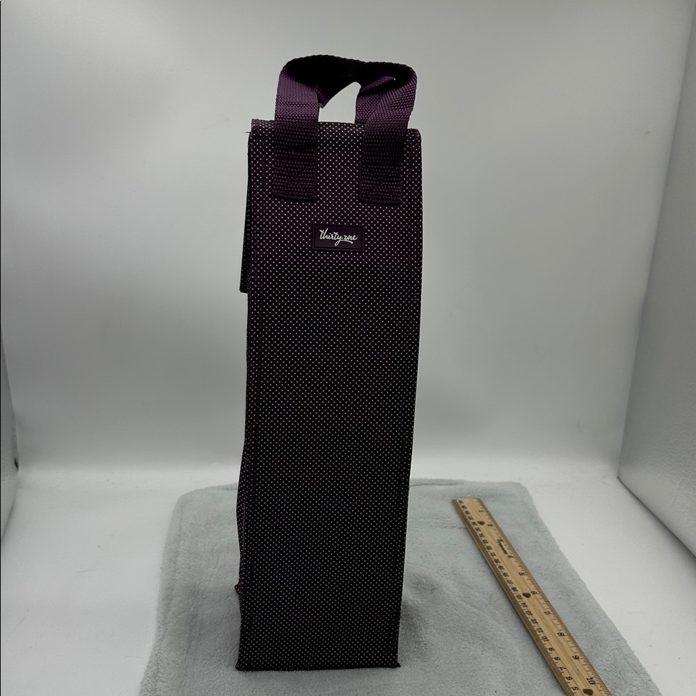 Thirty-One Thermal Wine Bottle Tote-Re-Tired Pattern with 2 Wine Gift Bags-Free